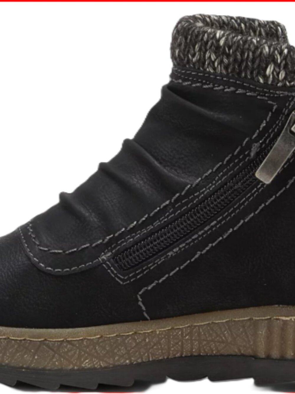 ☃️Spring Step Cleora Black Water Resistant Wedge Bootie Comfort Boot Size 42 ☃️